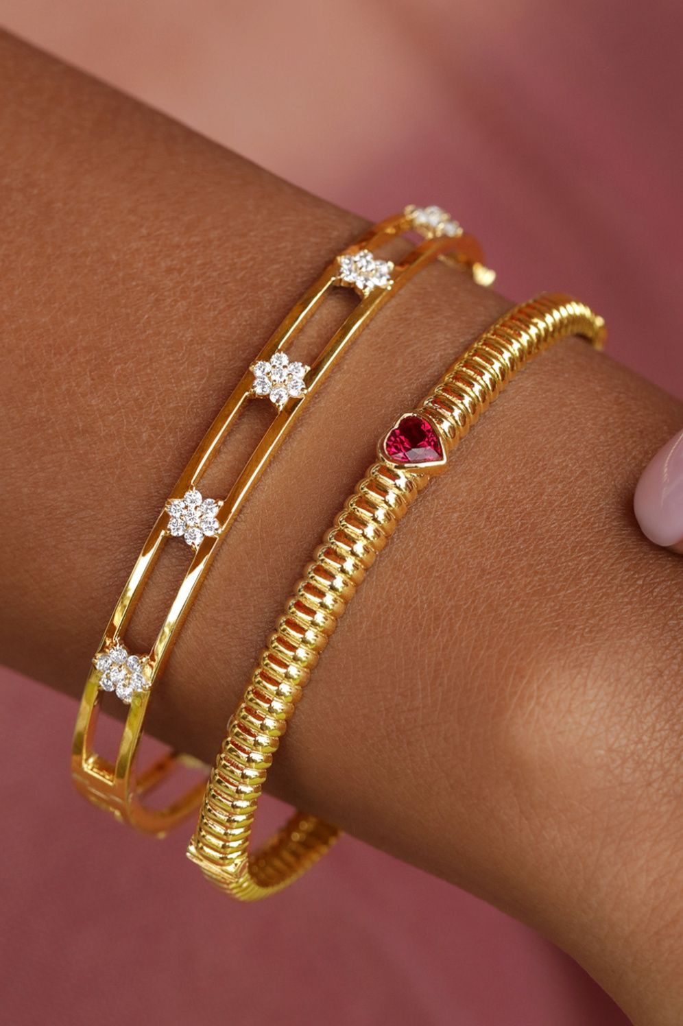 Art Deco Step Bangle