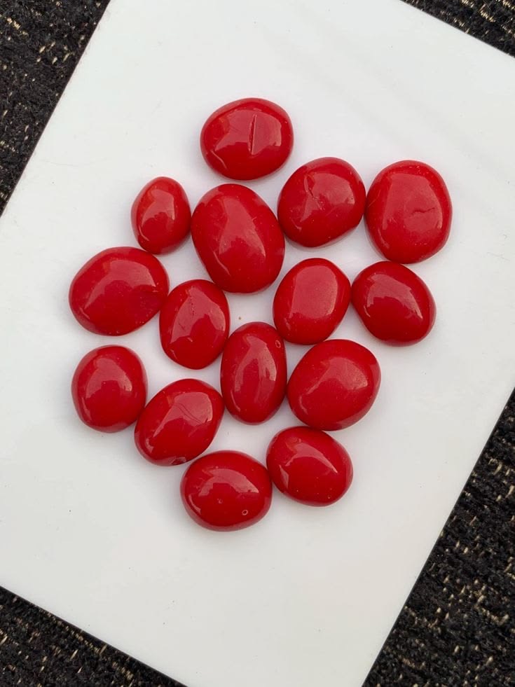 Lustrous Coral Cabochon