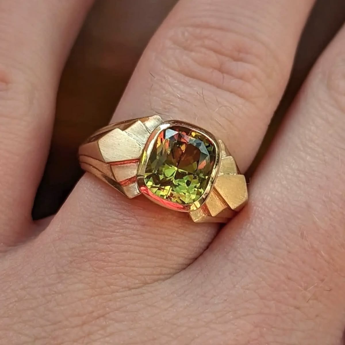 Modernist Bezel Ring